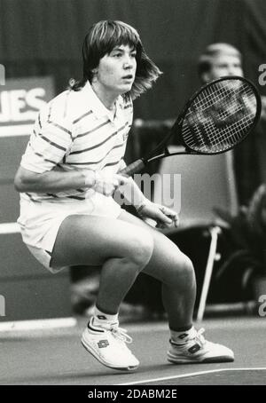 Italienische Tennisspielerin Sandra Cecchini, 80er Jahre Stockfoto