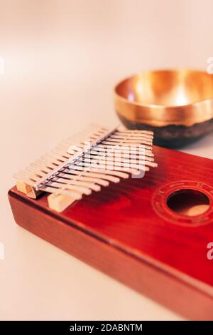 Volksmusik-Instrument Kalimba Stockfoto