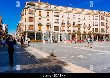 Der Regla-Platz - Plaza de Regla, in León, umgibt die Kathedrale. Französischer Weg, Jakobsweg. León, Castilla y León, Spanien, Europa Stockfoto