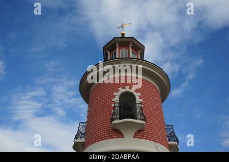 Der Leuchtturm in Moritzburg Stockfoto