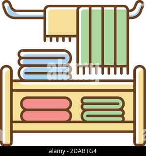 Home Textil RGB-Farbsymbol Stock Vektor