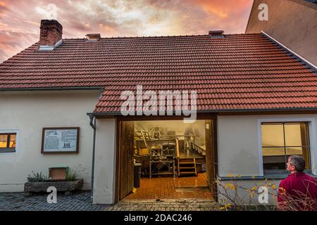 Traditionelle Zoigl Brauerei in Falkenberg, Deutschland Stockfoto