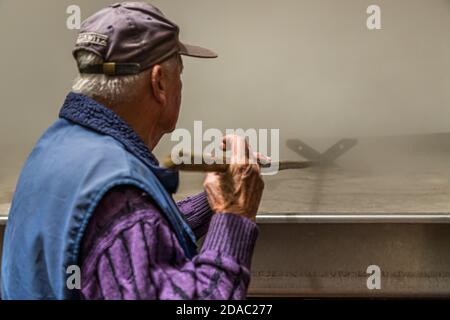 Traditionelle Zoigl Brauerei in Falkenberg, Deutschland Stockfoto