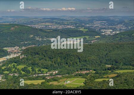 Castle Coch Aerial Stockfoto