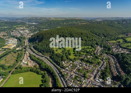 Castle Coch Aerial Stockfoto