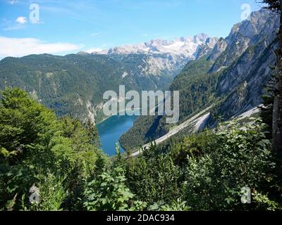 Der Gosauer See im Salzkammergut Stockfoto