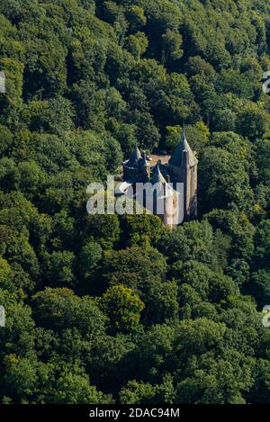 Castle Coch Aerial Stockfoto