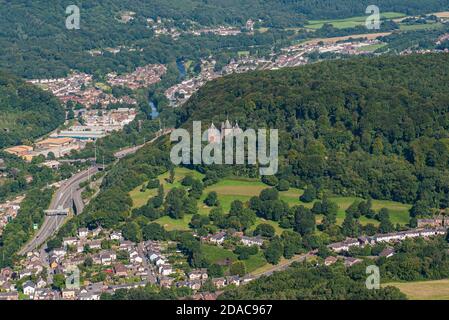 Castle Coch Aerial Stockfoto