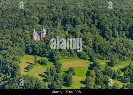 Castle Coch Aerial Stockfoto