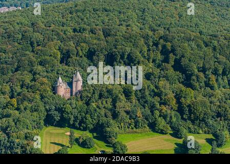 Castle Coch Aerial Stockfoto