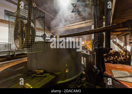 Traditionelle Zoigl Brauerei in Falkenberg, Deutschland Stockfoto