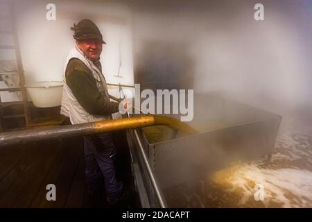 Traditionelle Zoigl Brauerei in Falkenberg, Deutschland Stockfoto