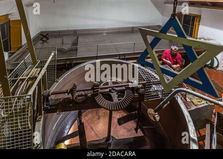 Traditionelle Zoigl Brauerei in Falkenberg, Deutschland Stockfoto