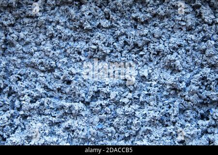 Blaue Erde und Kies Makro Textur Hintergrund Stockfoto