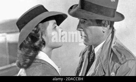 CASABLANCA 1942 Warner Bros Film mit Ingrid Bergman und Humphrey Bogart Stockfoto
