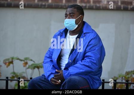 Tracy Morgan hält Bemerkungen bei der Eröffnung des Marcy Houses Community Center am 6. November 2020 in Brooklyn, New York. Stockfoto