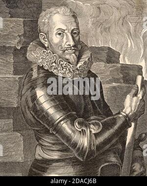 JOHANN TSERCLAES, Graf von Tilly (1559-1632) kommandierte den Katholischen Bund während des Dreißigjährigen Krieges Stockfoto