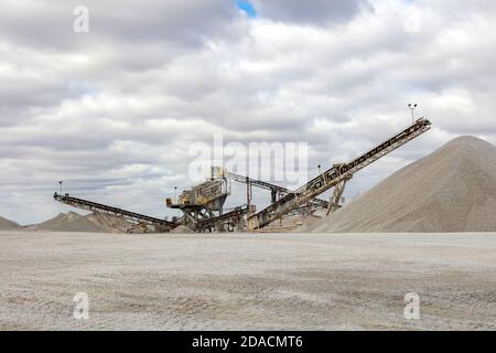 Kalksteinbruch, Indiana, USA, von James D. Coppinger/Dembinsky Photo Assoc Stockfoto