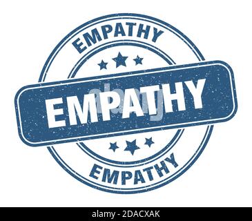 Empathie-Stempel. Empathie-Zeichen. Rundes Grunge-Etikett Stock Vektor