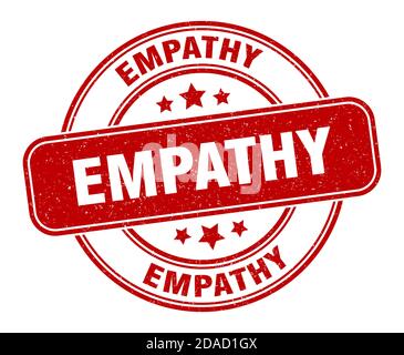 Empathie-Stempel. Empathie-Zeichen. Rundes Grunge-Etikett Stock Vektor