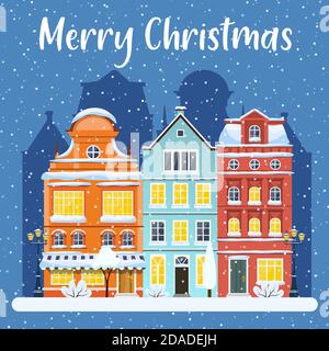 Frohe Weihnachten und ein glückliches Neues Jahr Stock Vektor