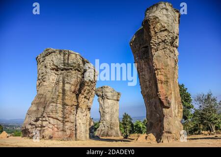 Mor hin Khao Chaiyaphum Stonehenge von Thailand Stockfoto
