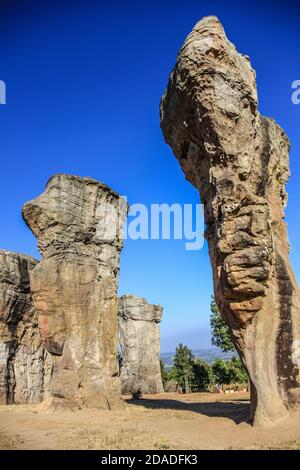 Mor hin Khao Chaiyaphum Stonehenge von Thailand Stockfoto