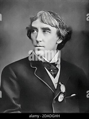 Sir Henry Irving (6. Februar 1838 – 13. Oktober 1905), geborener John Henry Brodribb, manchmal auch als J. H. Irving bekannt, war ein englischer Bühnenschauspieler in der viktorianischen Zeit Stockfoto