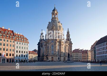 Geographie / Reisen, Deutschland, Sachsen, Dresden, Frauenkirche, Altstadt, Additional-Rights-Clearance-Info-not-available Stockfoto