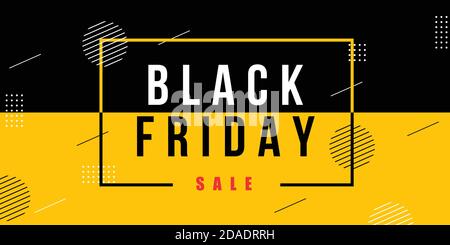 Professionelle Black Friday Sale Banner Design Stock Vektor