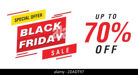 Black Friday Sale Banner Design-Vorlage Stock Vektor