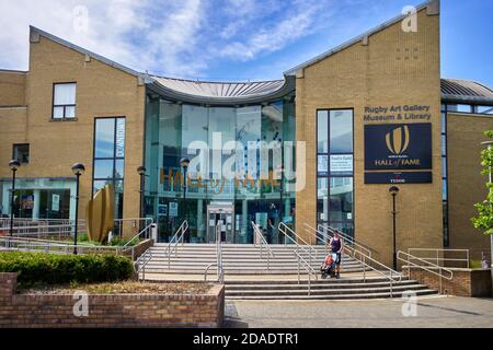 Rugby-Kunstgalerie, Museum und Bibliothek mit World Rugby Hall of Fame Stockfoto