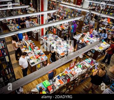 NEW YORK, USA - 16. Sep 2017: Strand Book Store ist eine unabhängige Buchhandlung am 828 Broadway, an der Ecke East 12th St. im East Village-Viertel Stockfoto