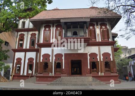 Lal Mahal - Diese Kindheitsresidenz von Chhatrapati Shivaji Maharaj, Pune City. Dieses Gebäude wird an der gleichen Stelle rekonstruiert Stockfoto