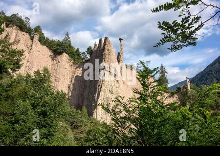 Piramidi di Segonzano, Trentino - Südtirol, Italien Stockfoto