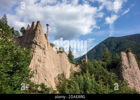 Piramidi di Segonzano, Trentino - Südtirol, Italien Stockfoto