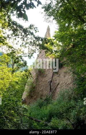 Piramidi di Segonzano, Trentino - Südtirol, Italien Stockfoto