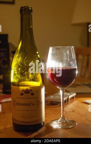 Châteauneuf-du-Pape Stockfoto
