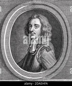 ALGERNON SIDNEY (1623-1683) englischer republikanischer politischer Theoretiker, der sich der entgegenstellte Hinrichtung Karls I. Stockfoto