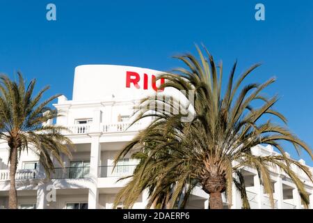 Hotel Riu Palace Maspalomas, ein Luxushotel in Playa del Ingles, Gran Canaria, Spanien. Stockfoto