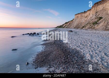 Geographie / Reisen, Deutschland, Mecklenburg-Vorpommern, Ahrenshoop, Fischland, Strand am steilen coa, Additional-Rights-Clearance-Info-Not-available Stockfoto