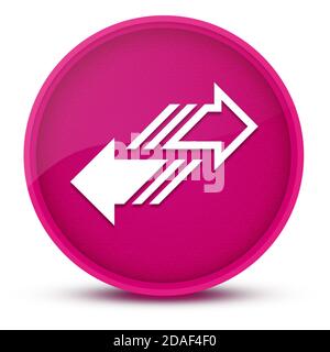 Transfer Pfeil luxuriöse glänzend rosa runde Knopf abstrakte Illustration Stockfoto