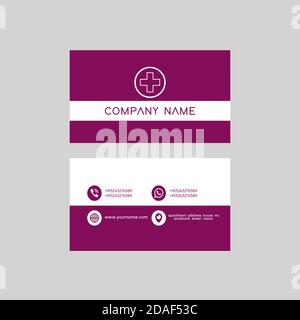 Besuch und Visitenkarte Vektor Illustration Design. Stock Vektor