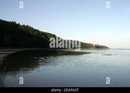 Culzean Castle, Ayrshire, South Ayrshire, Schottland, Großbritannien. Allgemein gilt als das Juwel in der Krone des National Trust of Scotland. Das von Robert Adam entworfene Architekturmeisterstück sitzt hoch auf Klippen mit Blick auf den Firth of Clyde an der Westküste Schottlands Stockfoto