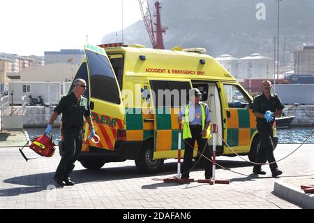 Rettungsdienst, Gibraltar Stockfoto