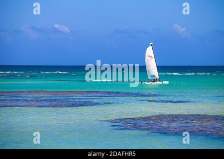 Dominikanische Republik, Halbinsel Samana, Las Terrenas, El Portillo Beach Stockfoto