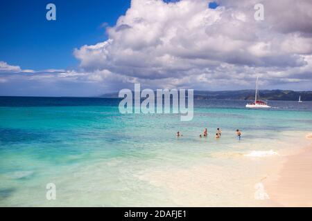 Dominikanische Republik, Östliche Halbinsel De Samana, Semana, Cayo Levantado Stockfoto