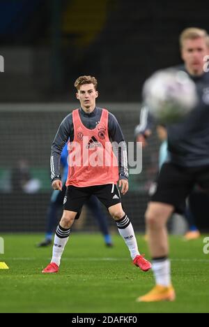 Braunschweig, Deutschland. November 2020. Dominik Kather (Deutschland). GES/Fußball/Testspiel: Deutschland U21- Slowenien U21, 12. November 2020 Fußball/Fußball: Testspiel unter 21: Deutschland gegen Slowenien, Braunschweig, 12. November 2020 Quelle: dpa/Alamy Live News Stockfoto