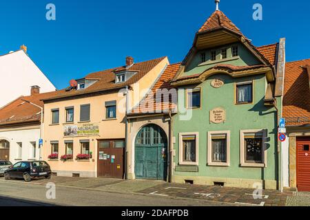 Der Marktgärtner-Bezirk Bamberg steht seit 1993 auf der UNESCO-Liste des Weltkulturerbes. Um 1900 gab es noch über 500 Marktgärtner in der Stadt. Heute gibt es nur noch 18 Kindergärten, die sich unter der Marke „Gutes aus Bamberg“ zusammengeschlossen haben Stockfoto