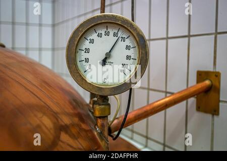 Heller Brauerei Schlenkerla Rauchbier Bamberg, Deutschland Stockfoto